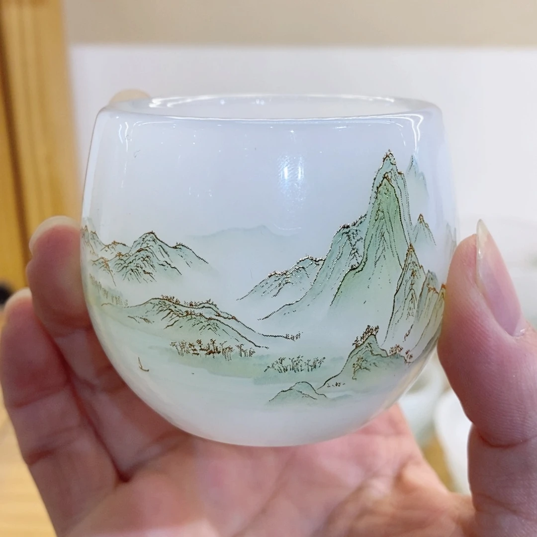 千里江山琉璃主人杯