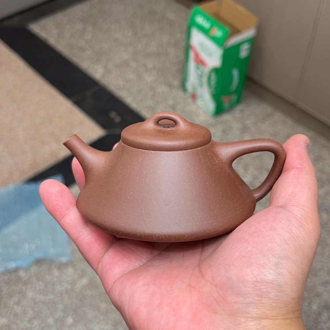 茶壶紫砂150cc老紫泥文瓢