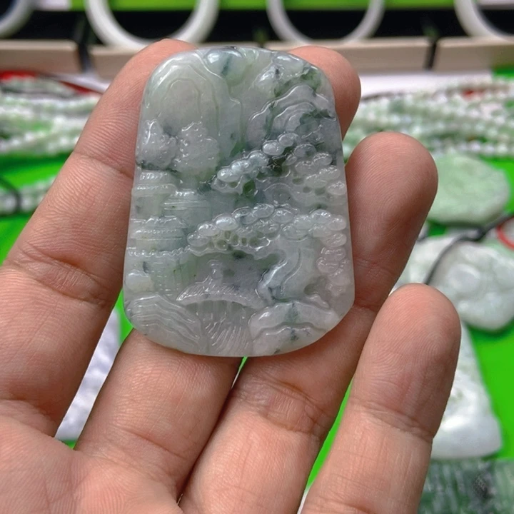 翡翠未镶嵌挂件挂件