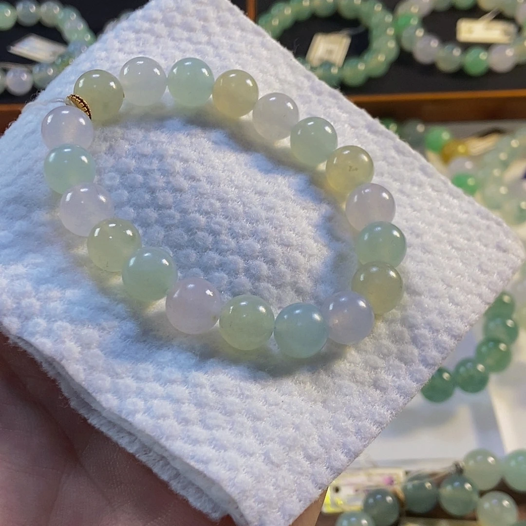 定制翡翠未镶嵌翡翠手串卡10