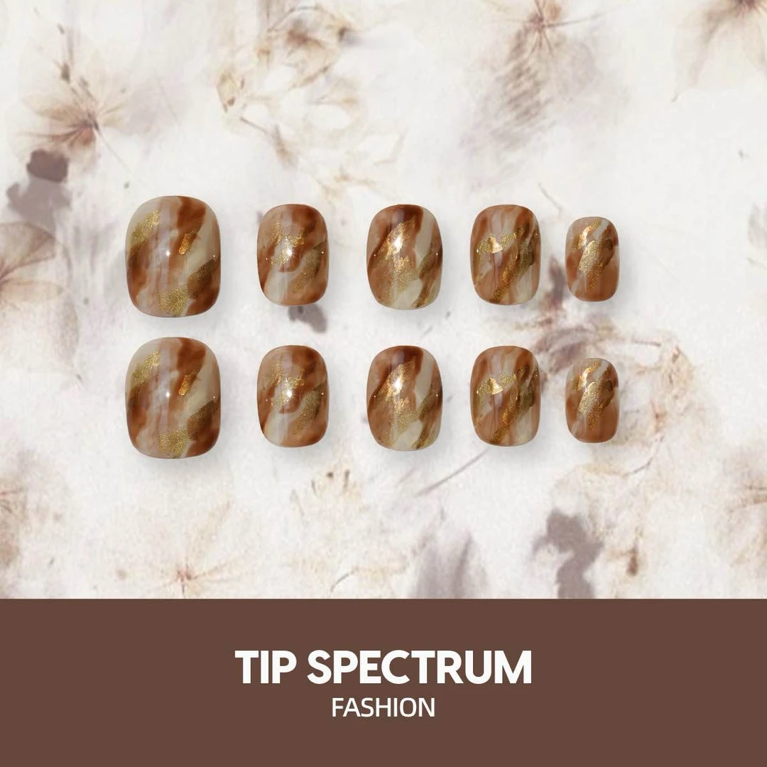 【植物晕染】nununana小众设计师手工原创系列秋冬纯手工穿戴甲