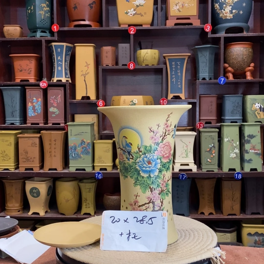 紫砂花盆紫砂花盆