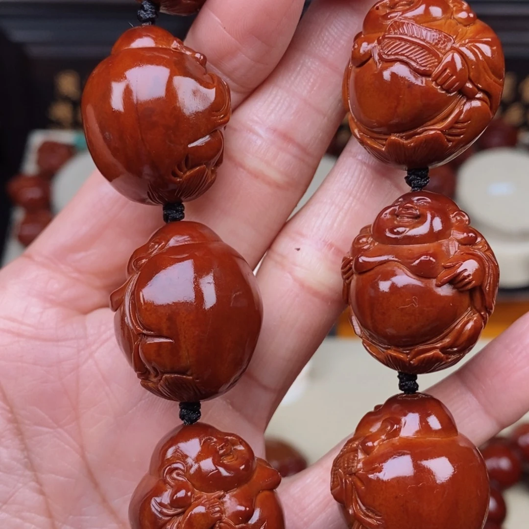 可***儿橄榄核吊坠四花弥勒