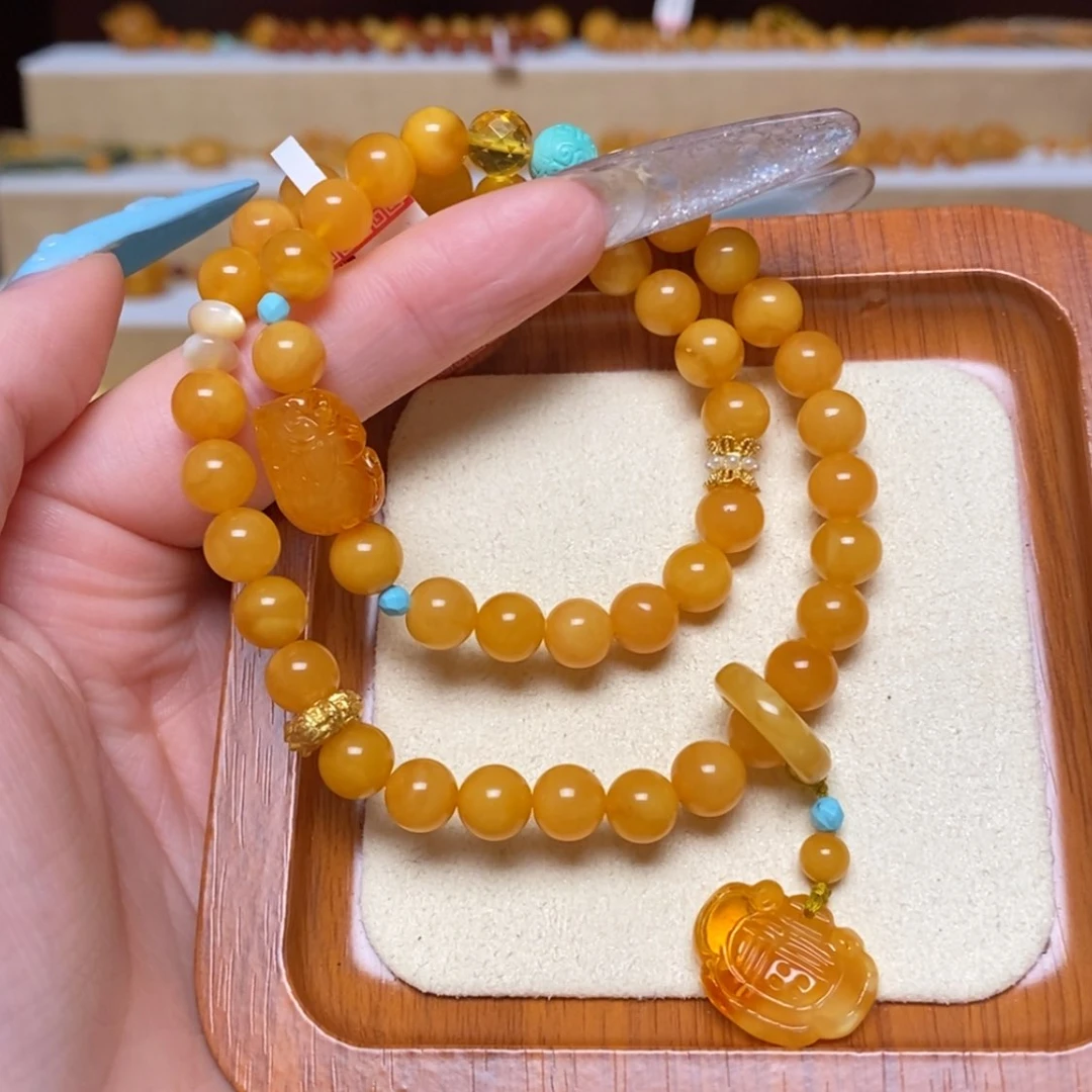 【闪购商品】未镶嵌蜜蜡手链手串