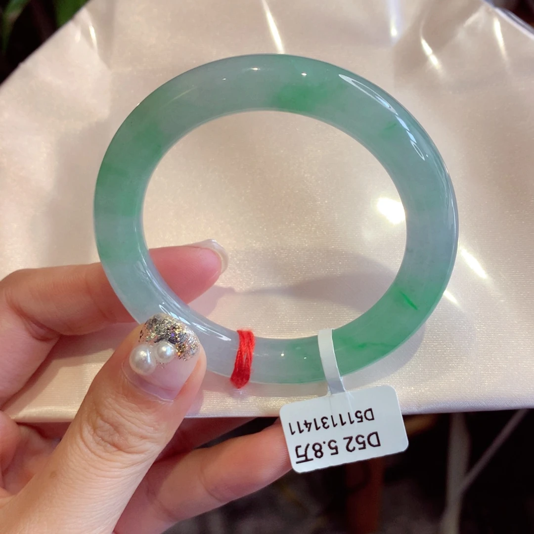 未镶嵌手镯翡翠69号圆条77