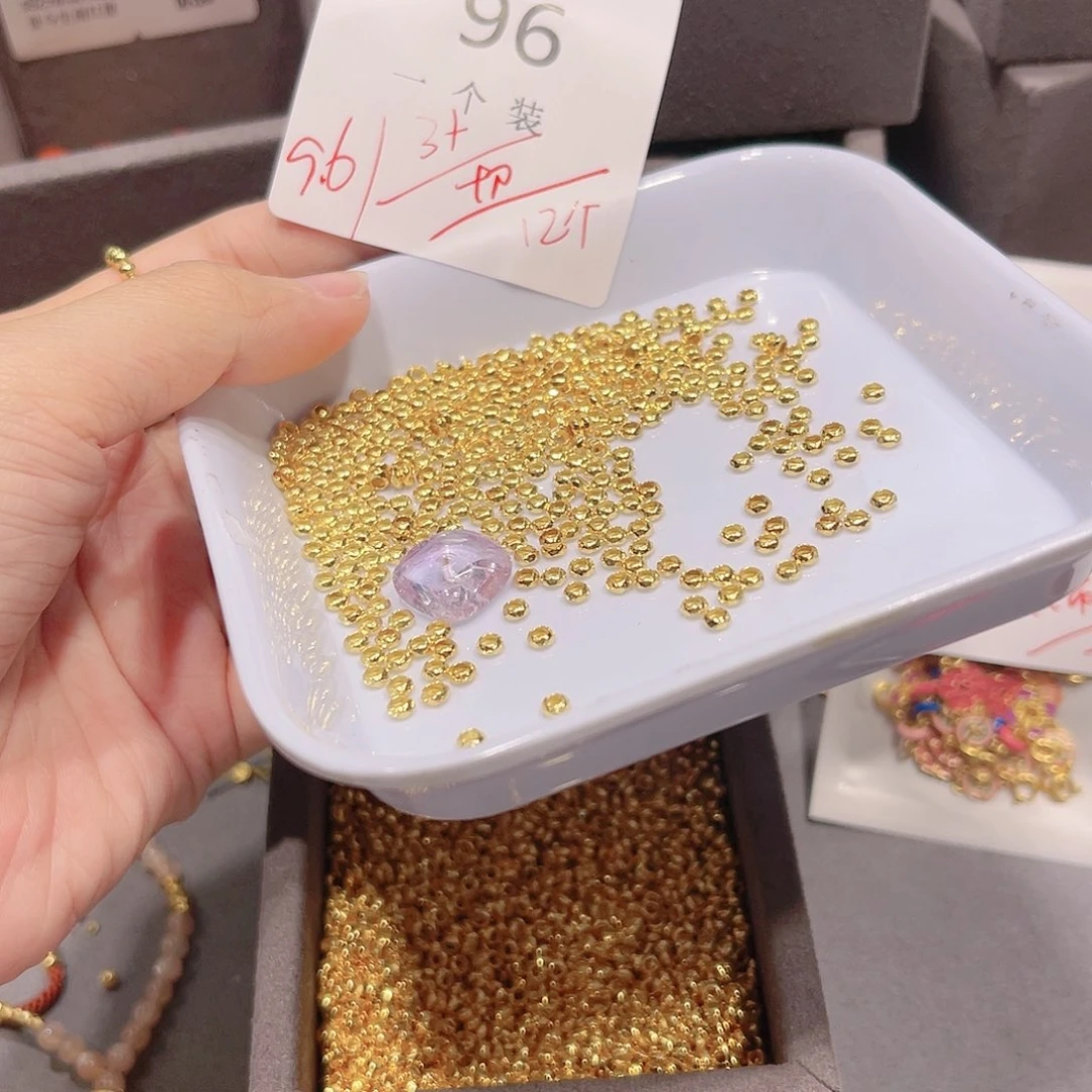 紫晶珠宝半成品银S925镀金镶嵌96