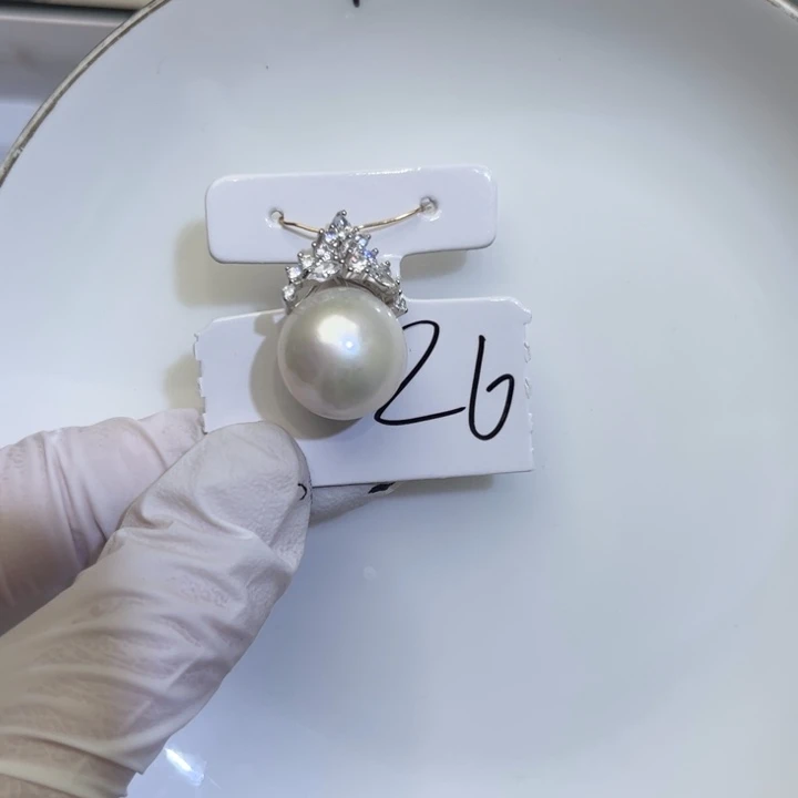 淡水珍珠颈饰银S925镶嵌