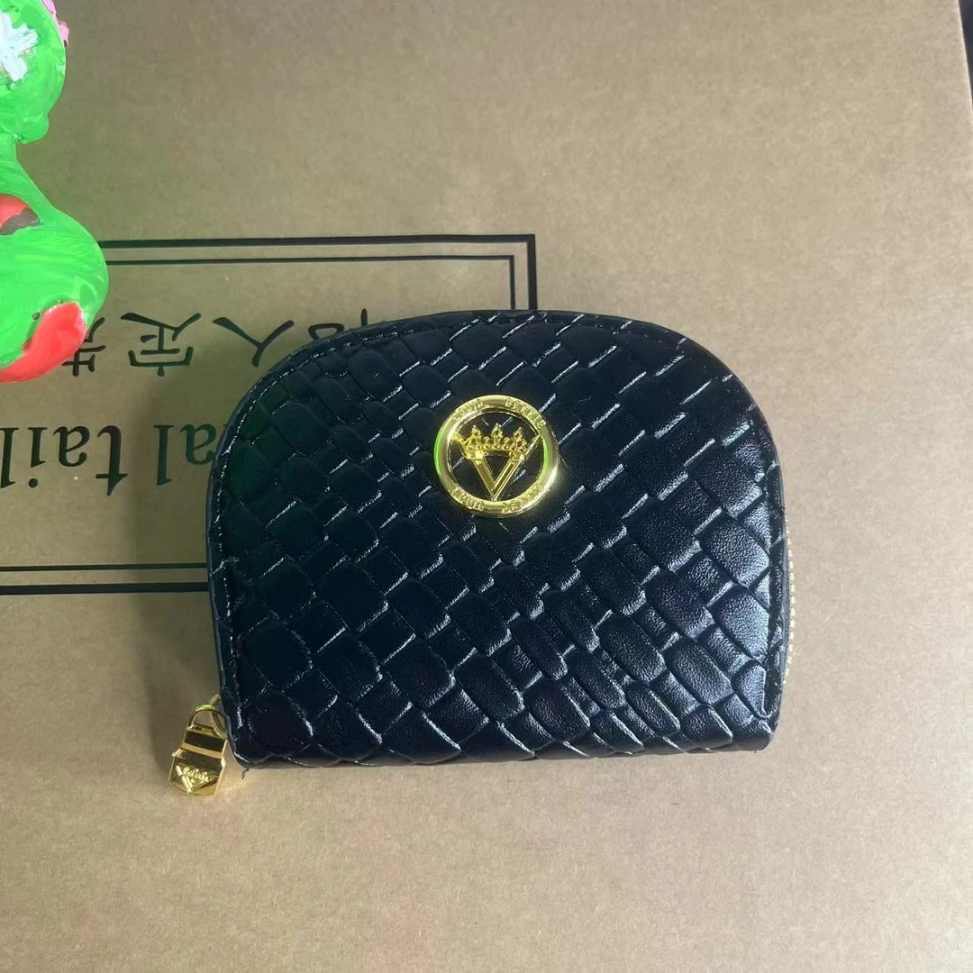 轻奢小众高档时尚百搭黑色经典小卡包潮流质感
