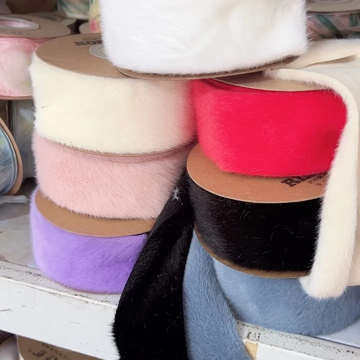 5宽的雪貂毛7色各5码材料