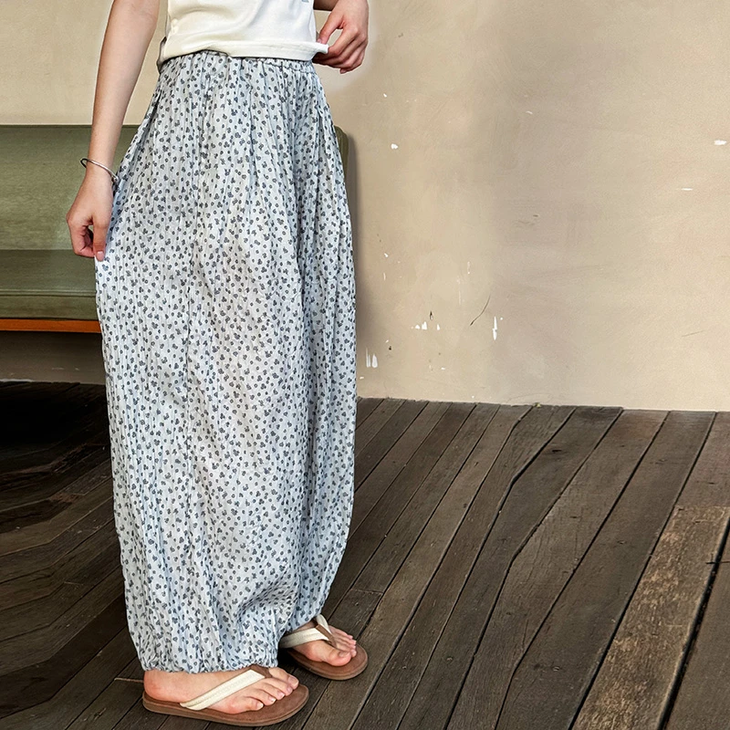 醒妈家2025夏新品女童中大童防蚊凉凉裤长裤