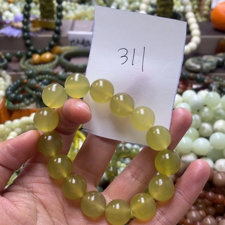 未镶嵌蛇纹石玉手链