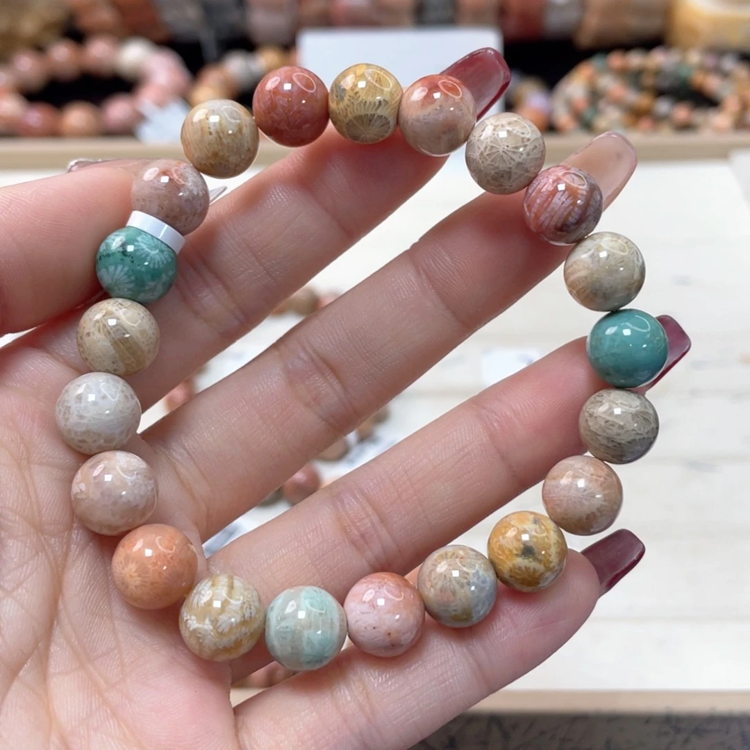 硅化珊瑚（珊瑚玉）手链未镶嵌*️**088