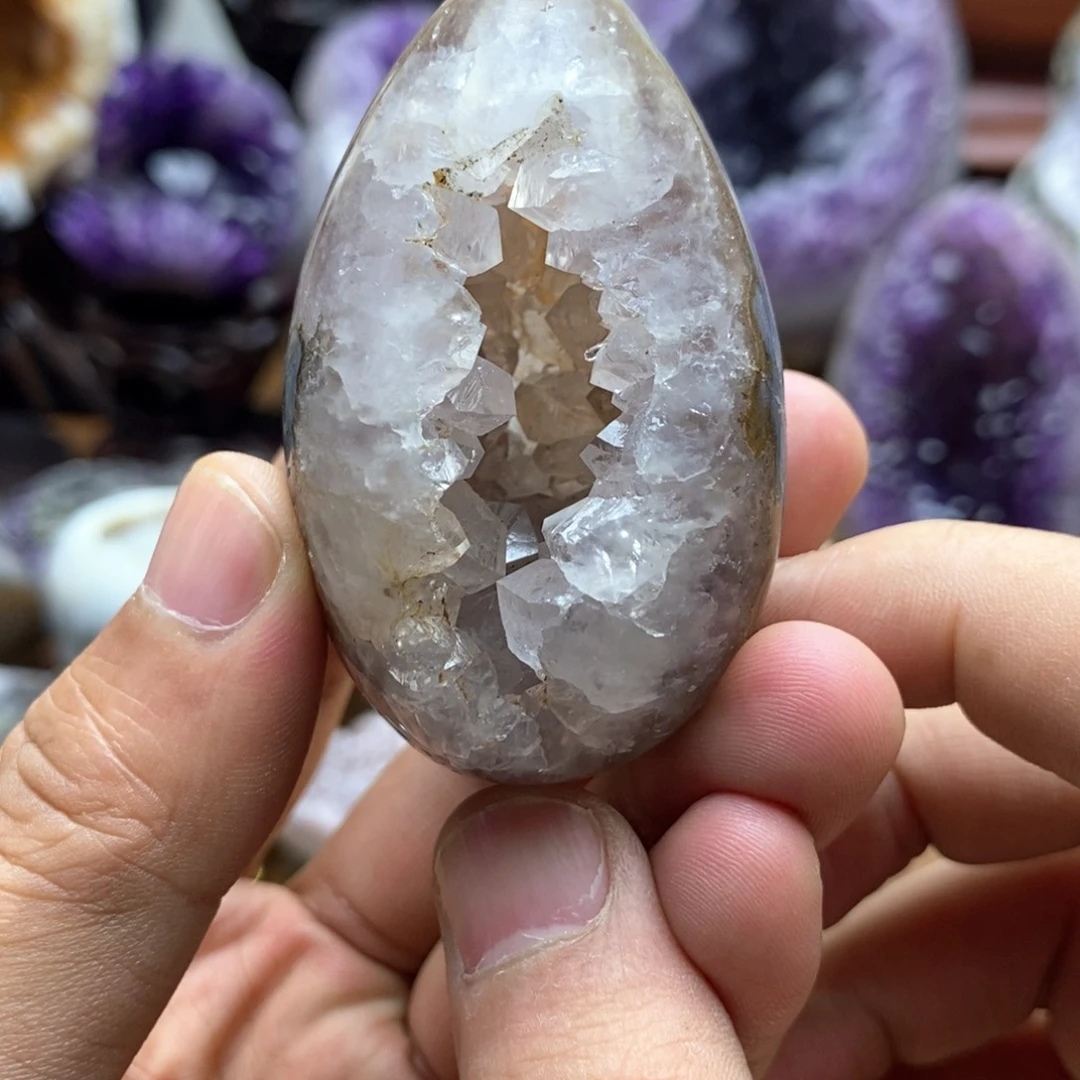 水晶摆件未镶嵌无皮迷你龙蛋