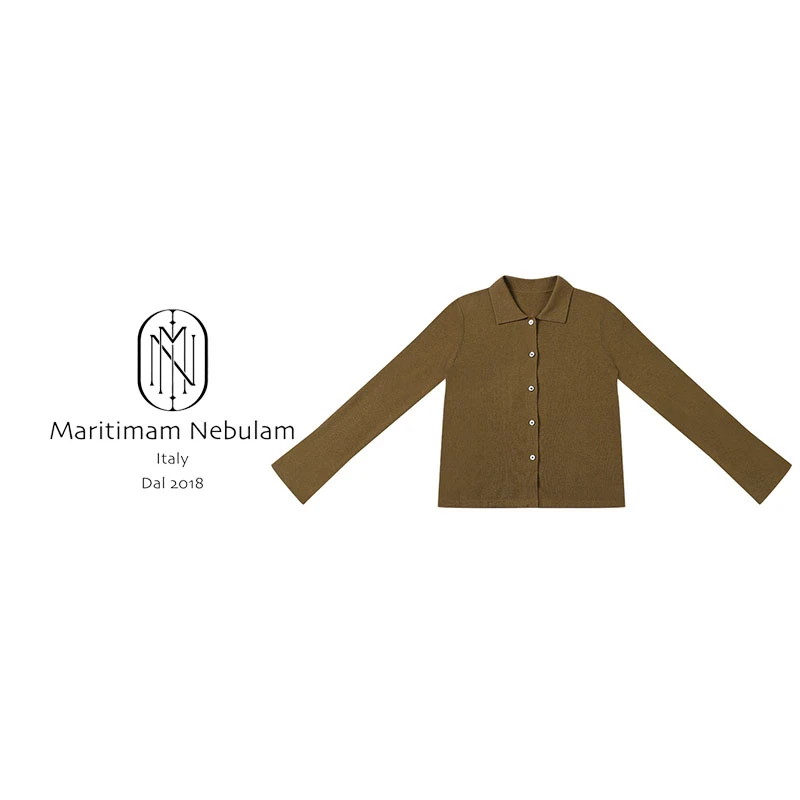 MN美拉德优雅polo领长袖针织内搭打底衫SZ1816