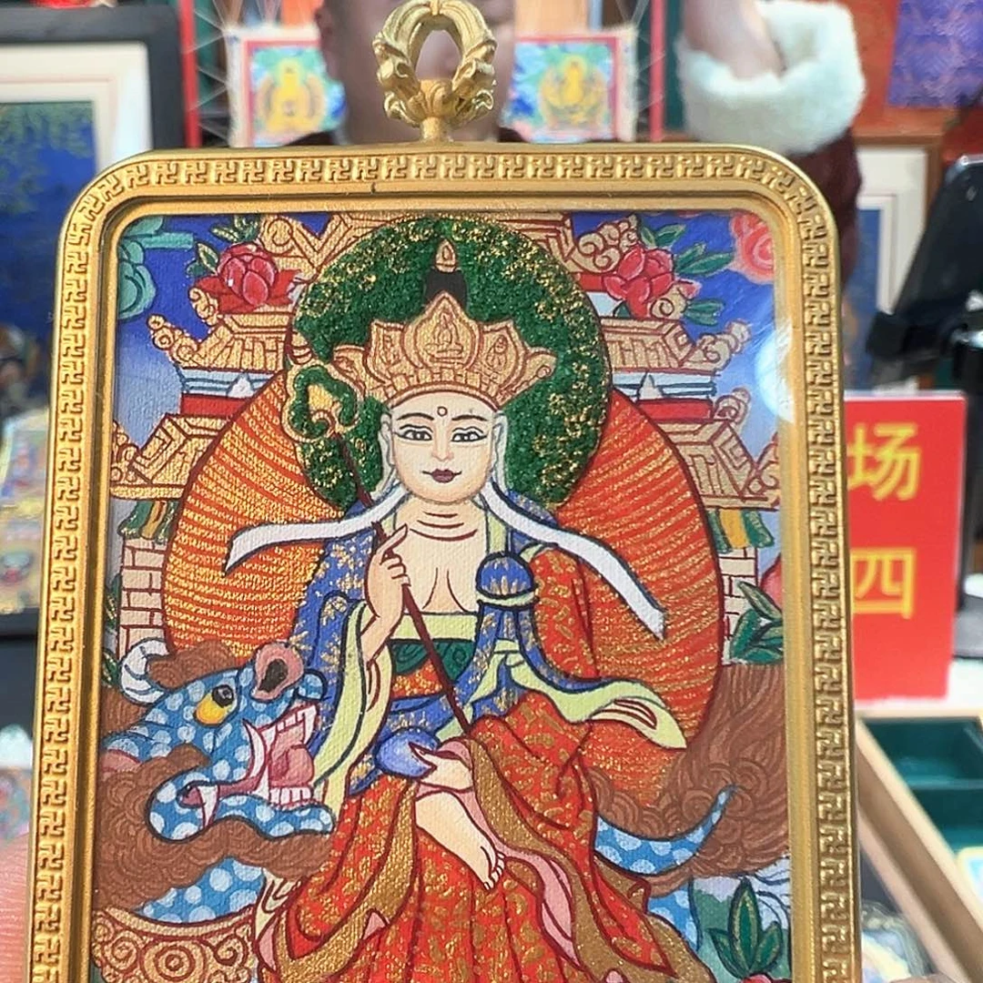 吊坠纯手绘唐卡地藏