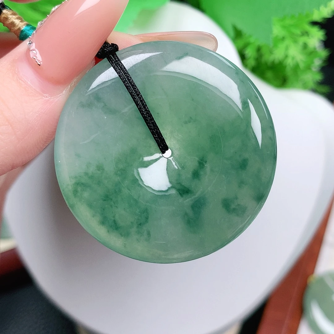 翡翠未镶嵌颈饰平安40.9-6.9