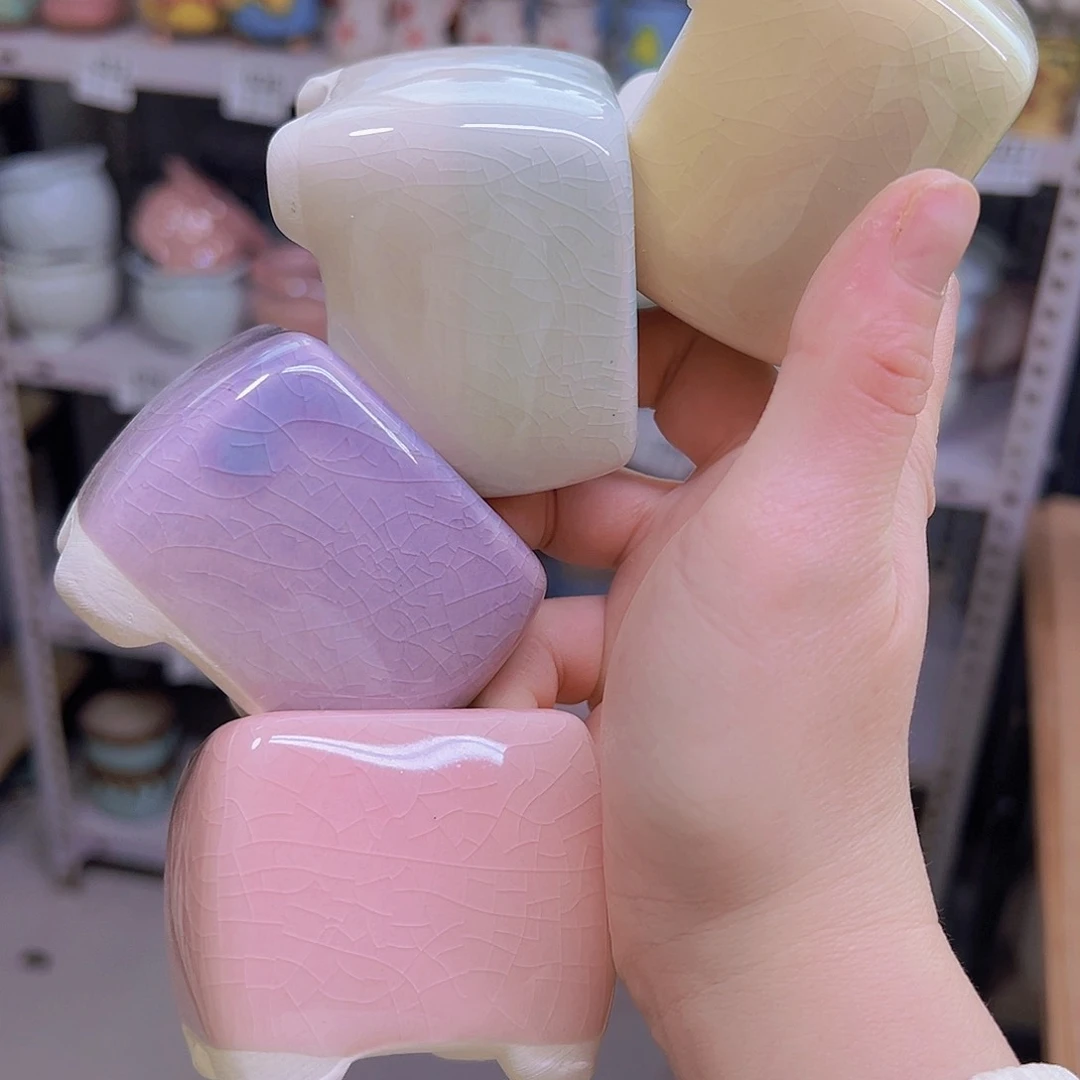 红陶陶瓷花盆当场满12包邮