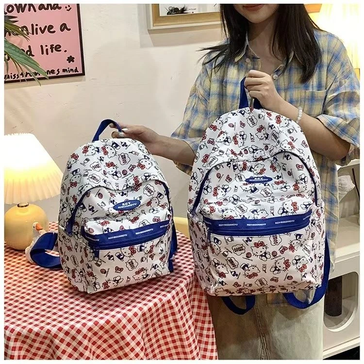 高颜值小众凯蒂可爱kt学生双肩包轻便休闲书包大容量背包上课