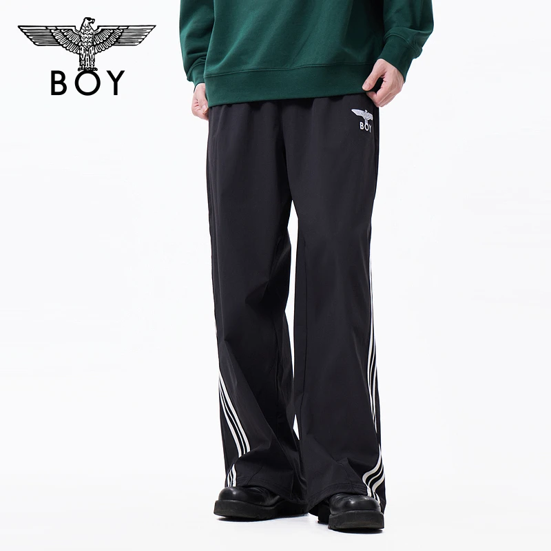 BOY LONDON新款夏季男女同款条纹简约高街时尚休闲潮牌长裤N34004