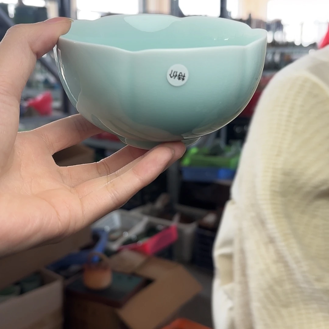 龙泉云间青瓷小米茶器