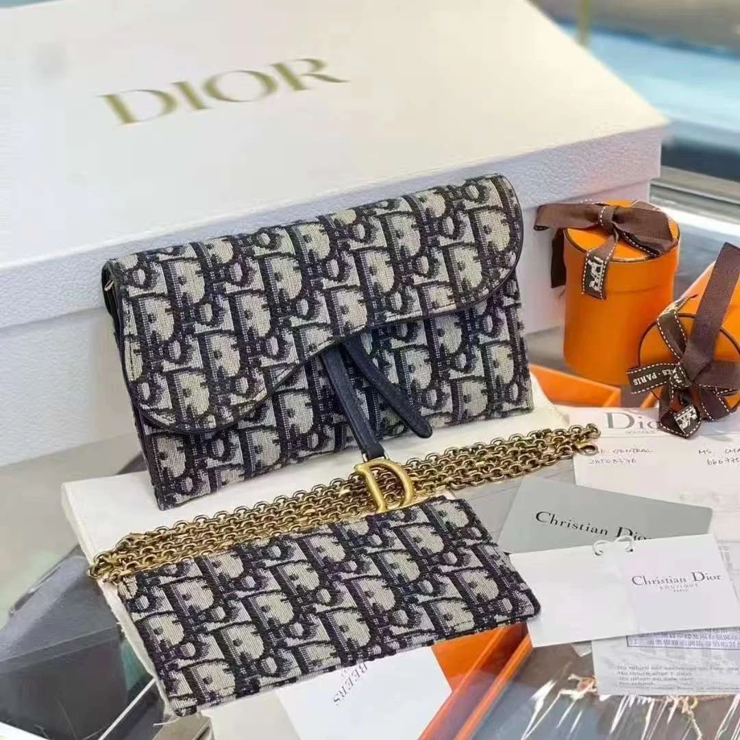 99新 DIOR/迪奥 Dior老花二合一链条包 25100067-03