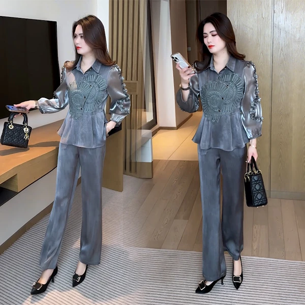 【季颜品牌】春秋新款新中式时尚穿搭气质休闲显瘦减龄套装47