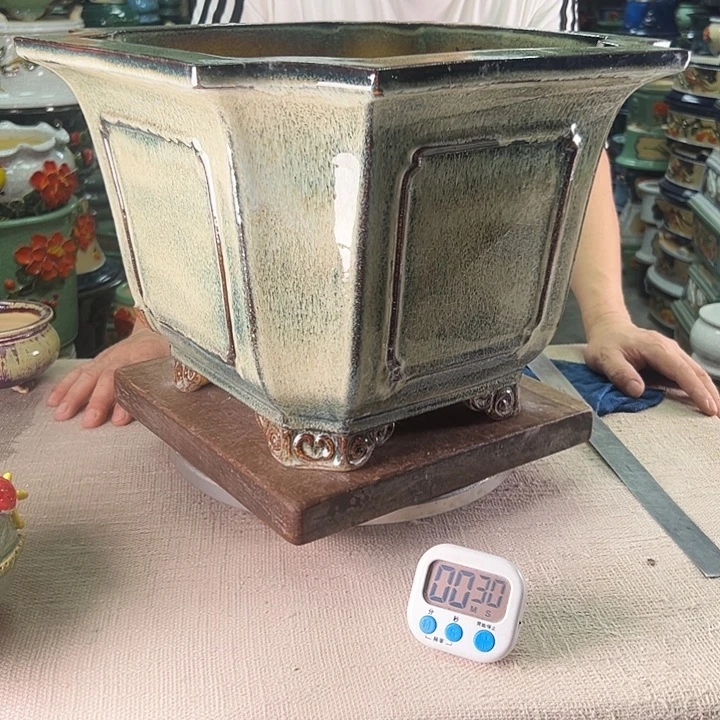 偶***像泳坤堂石湾盆陶瓷