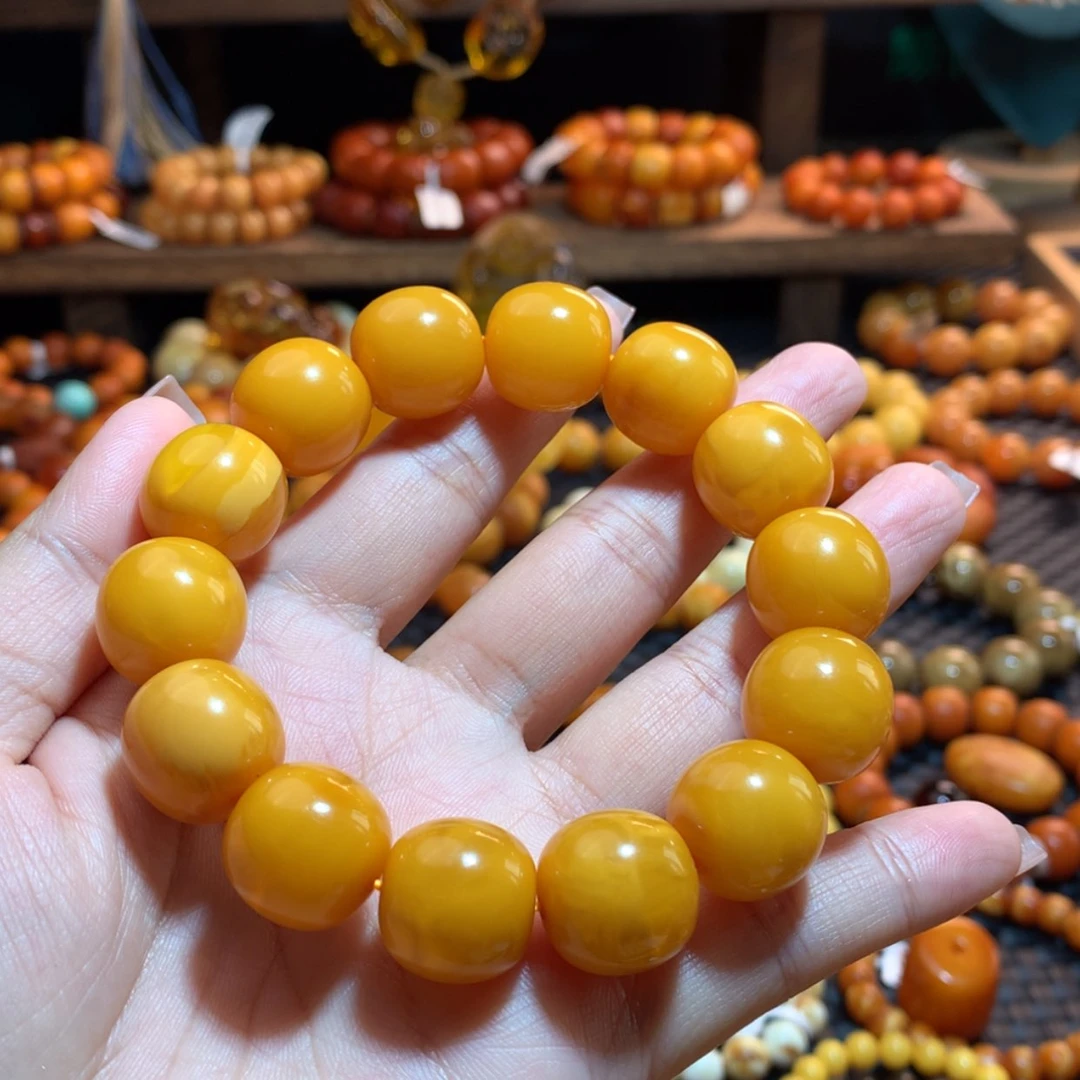 【闪购商品】手串蜜蜡未镶嵌暖*蜜蜡手串