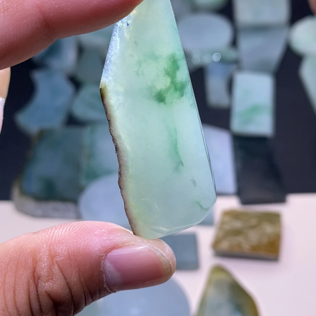 定制翡翠未镶嵌福瓜 福豆 葫芦
