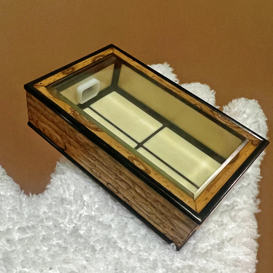 海派张圣林精工制作梅鹿竹黄蛉盒竹蛉金钟鸣虫虫具盒（送水塔）