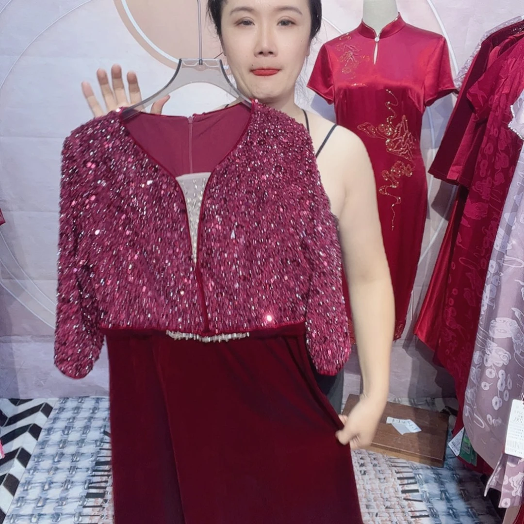 喜***售2xl码旗袍连衣裙礼服