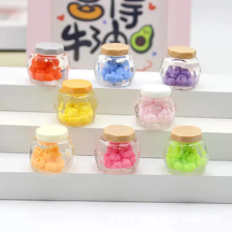 DIY树脂水果罐头食玩仿真夏季微景观配件