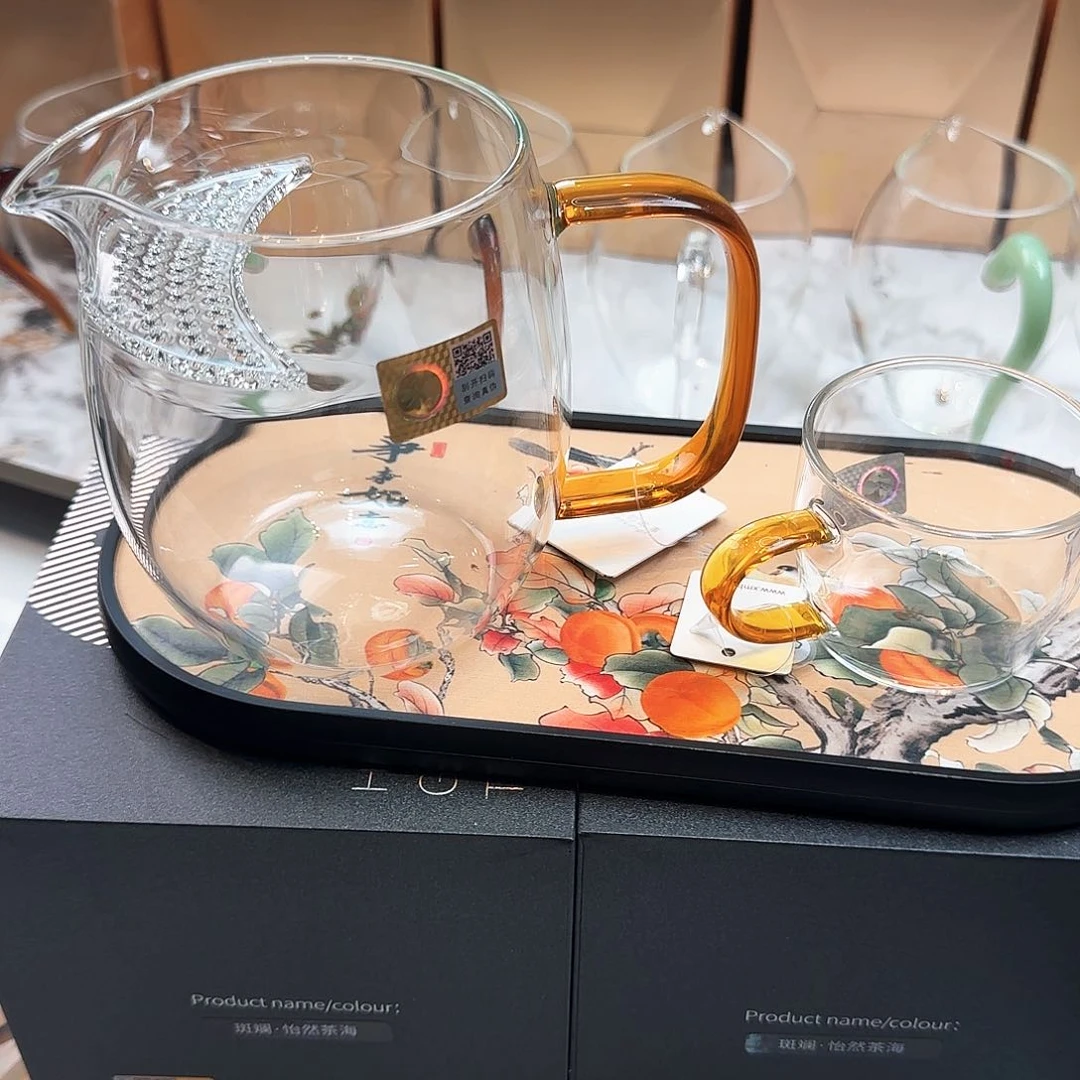 禾器澄然月牙款琥珀色加小杯