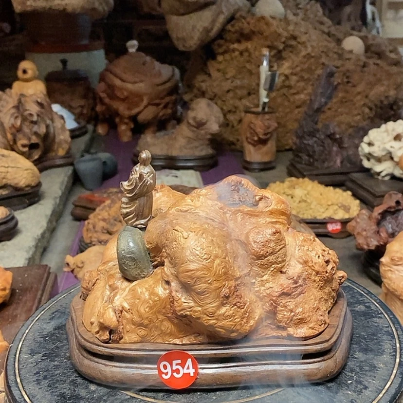 【闪购商品】954号荔枝木香炉工艺