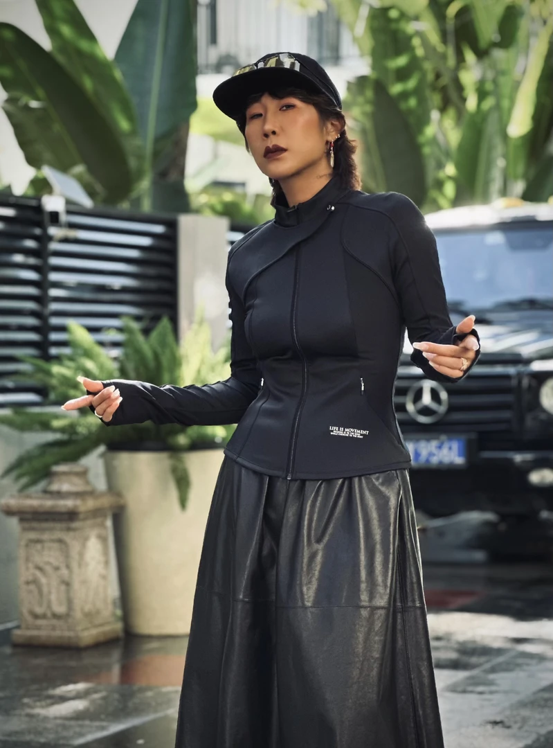 【Black Tiger】黑色时尚设计师欧美小众运动外套