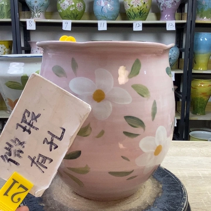景德镇高温陶瓷花盆