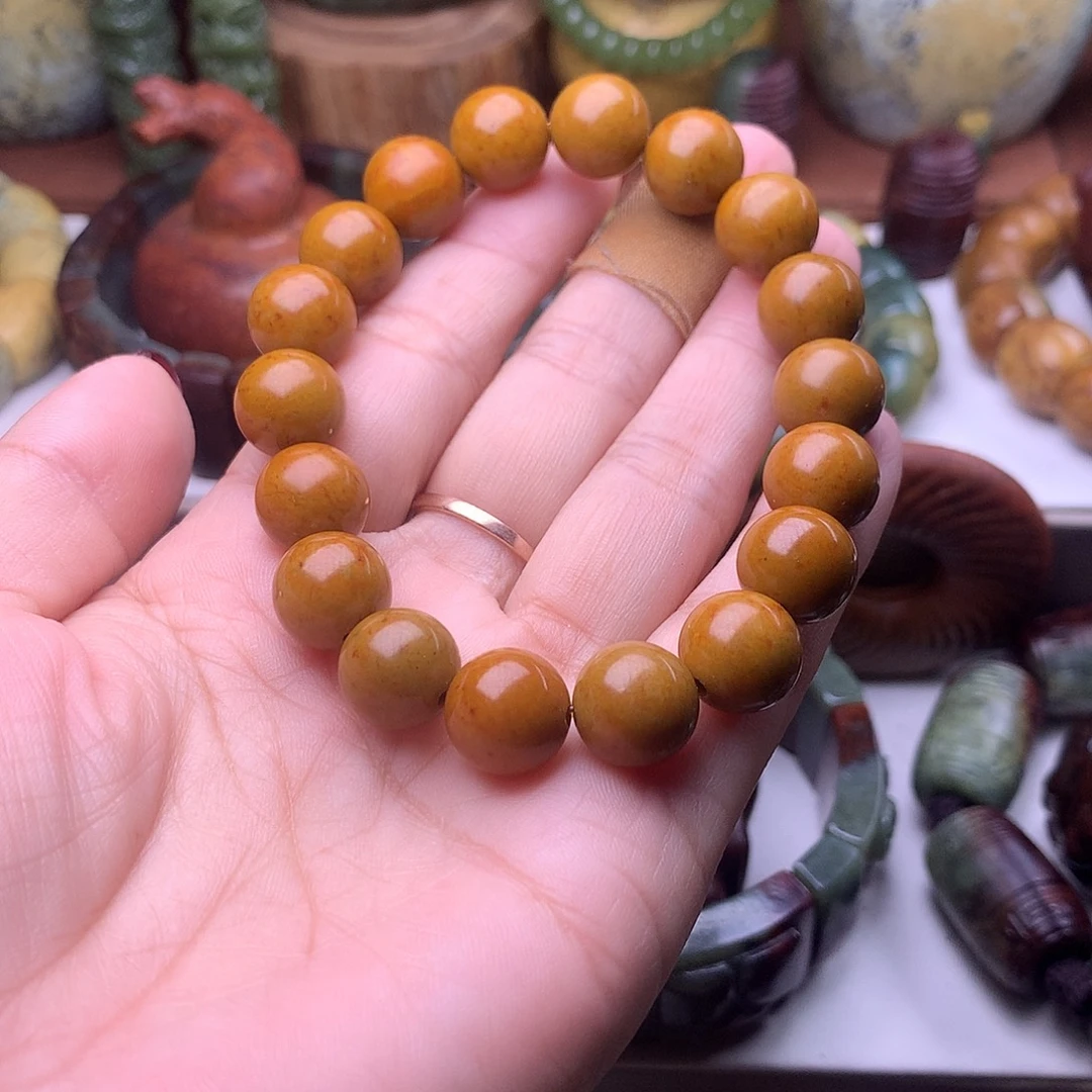 岫岩河磨玉（透闪石质玉）未镶嵌手链