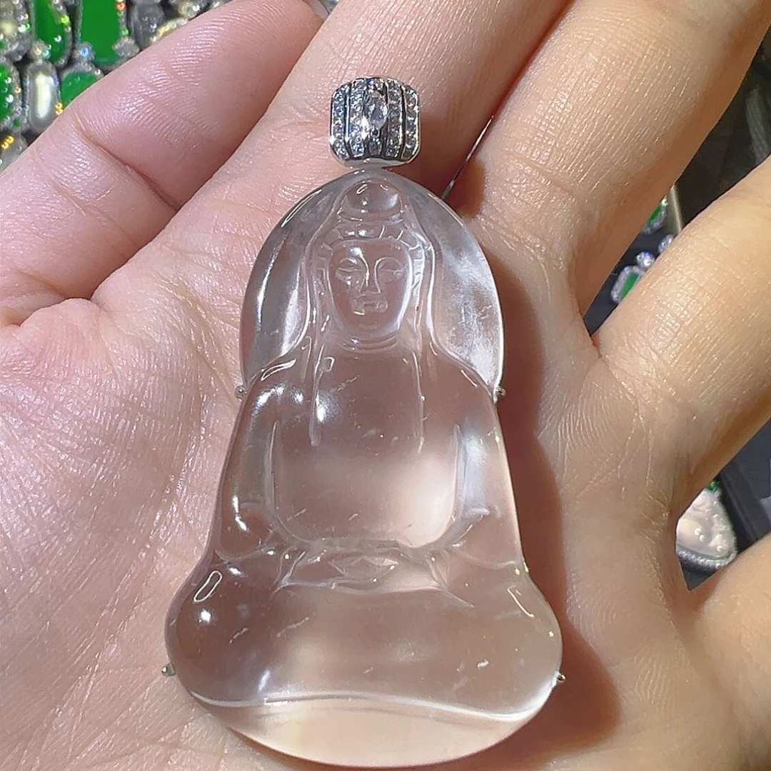 【闪购商品】石英质玉银S925镶嵌颈饰~***后