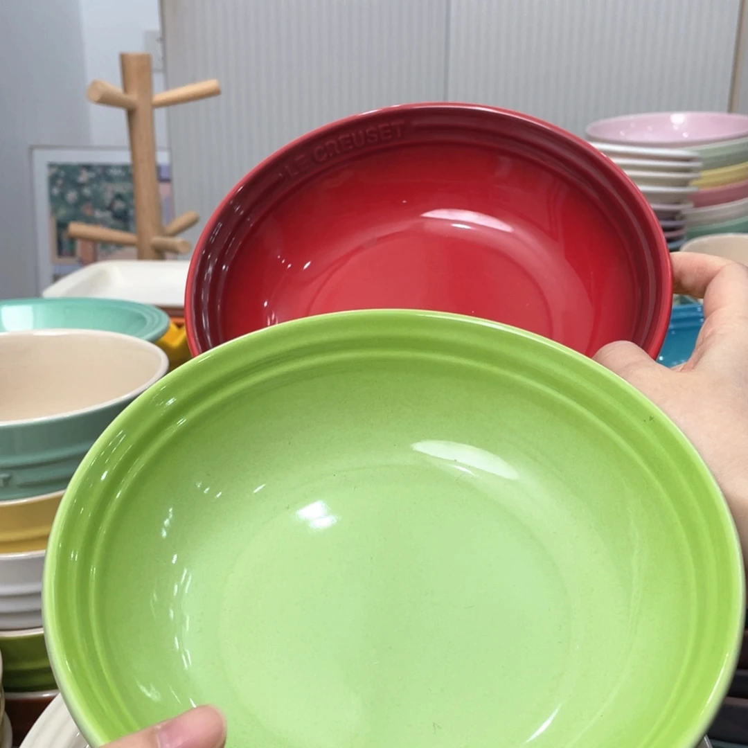 瓷片微瑕2个7英寸燕麦盘