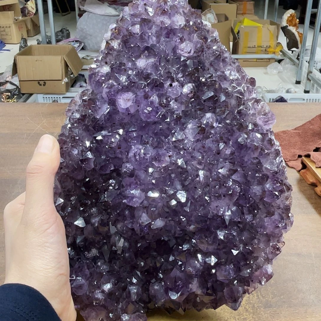 摆件未镶嵌紫晶晶体