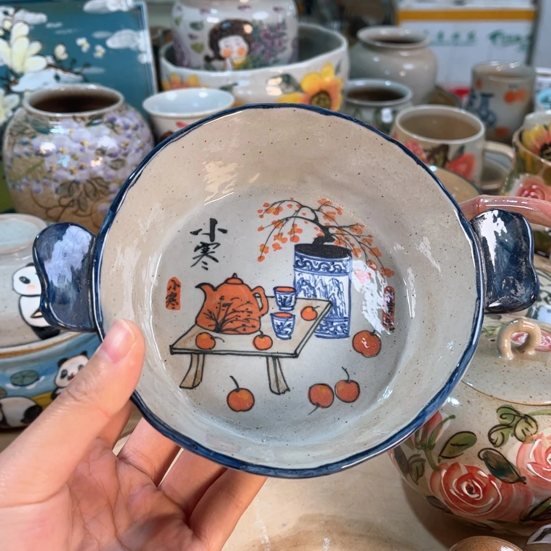 景德镇手工手绘杯