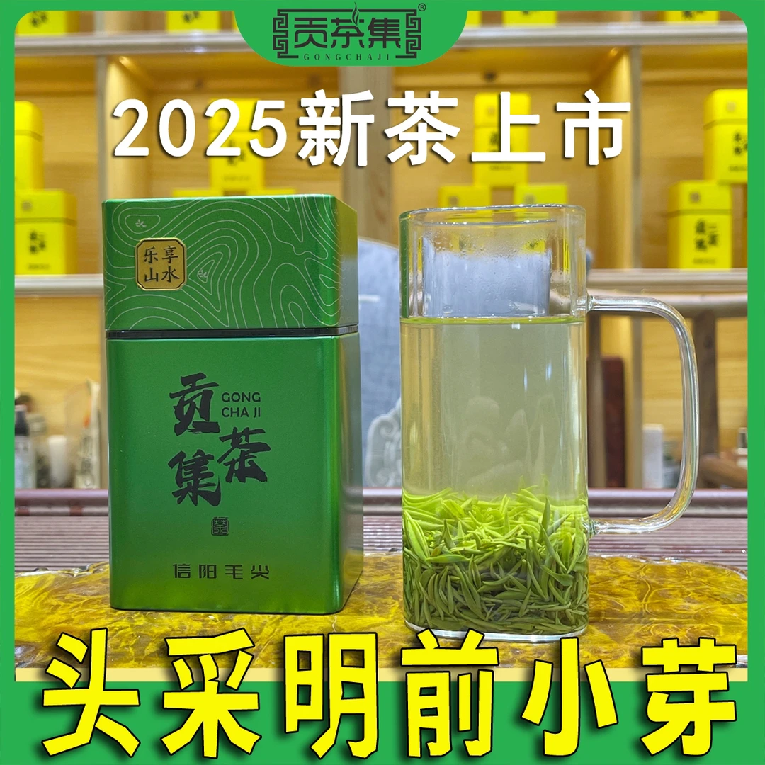 【级品2号】2025新茶头采明前小米芽信阳毛尖新茶全芽尖绿茶嫩芽