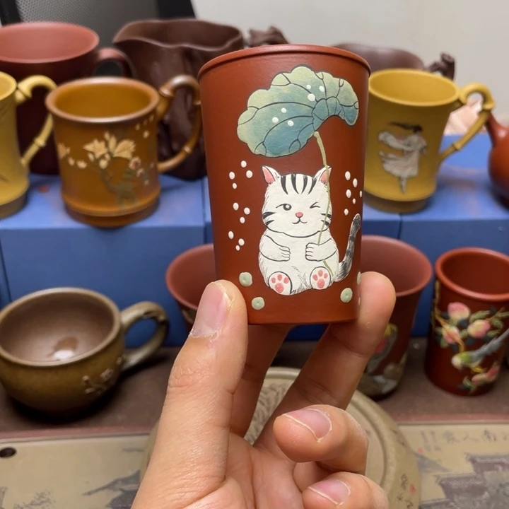 紫砂茶杯紫砂主人杯