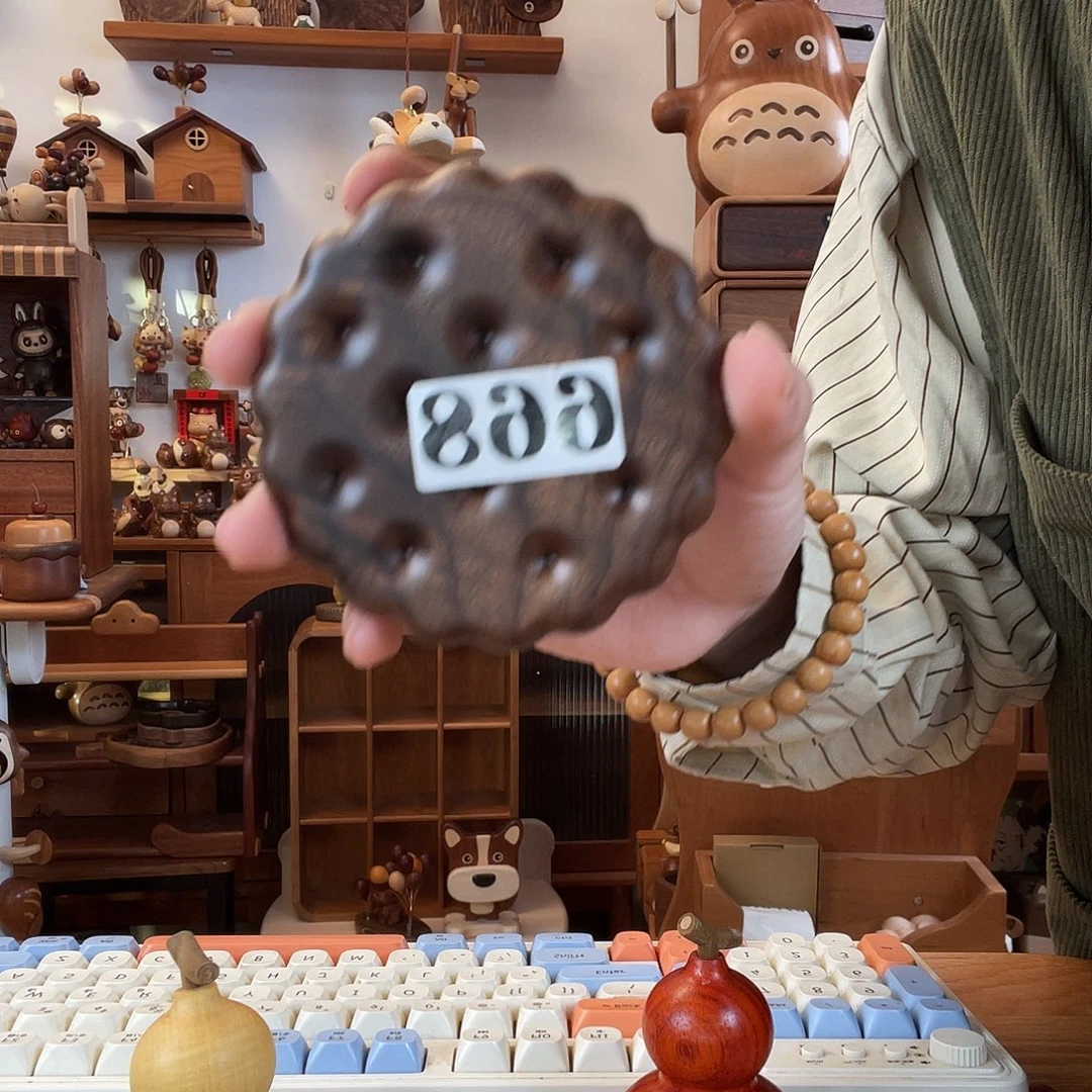 不***心木668饼干杯垫黑胡桃