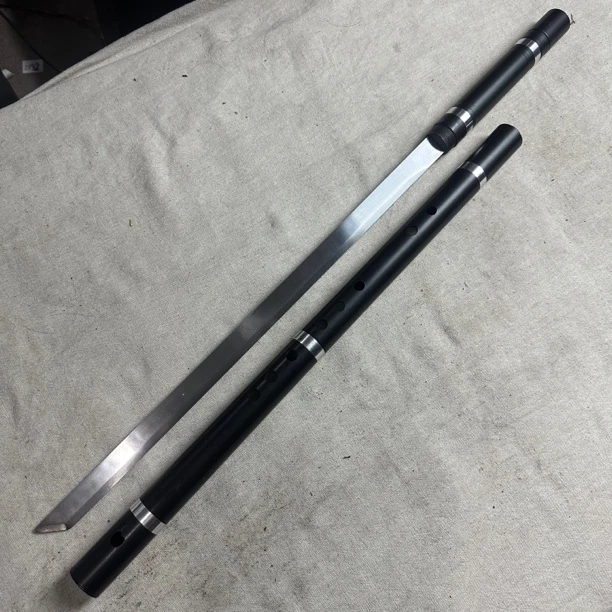 2487 龙泉昊天宝剑高猛钢一体辊刀未开刃