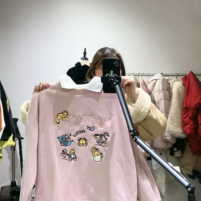 【闪购商品】粉色卫衣