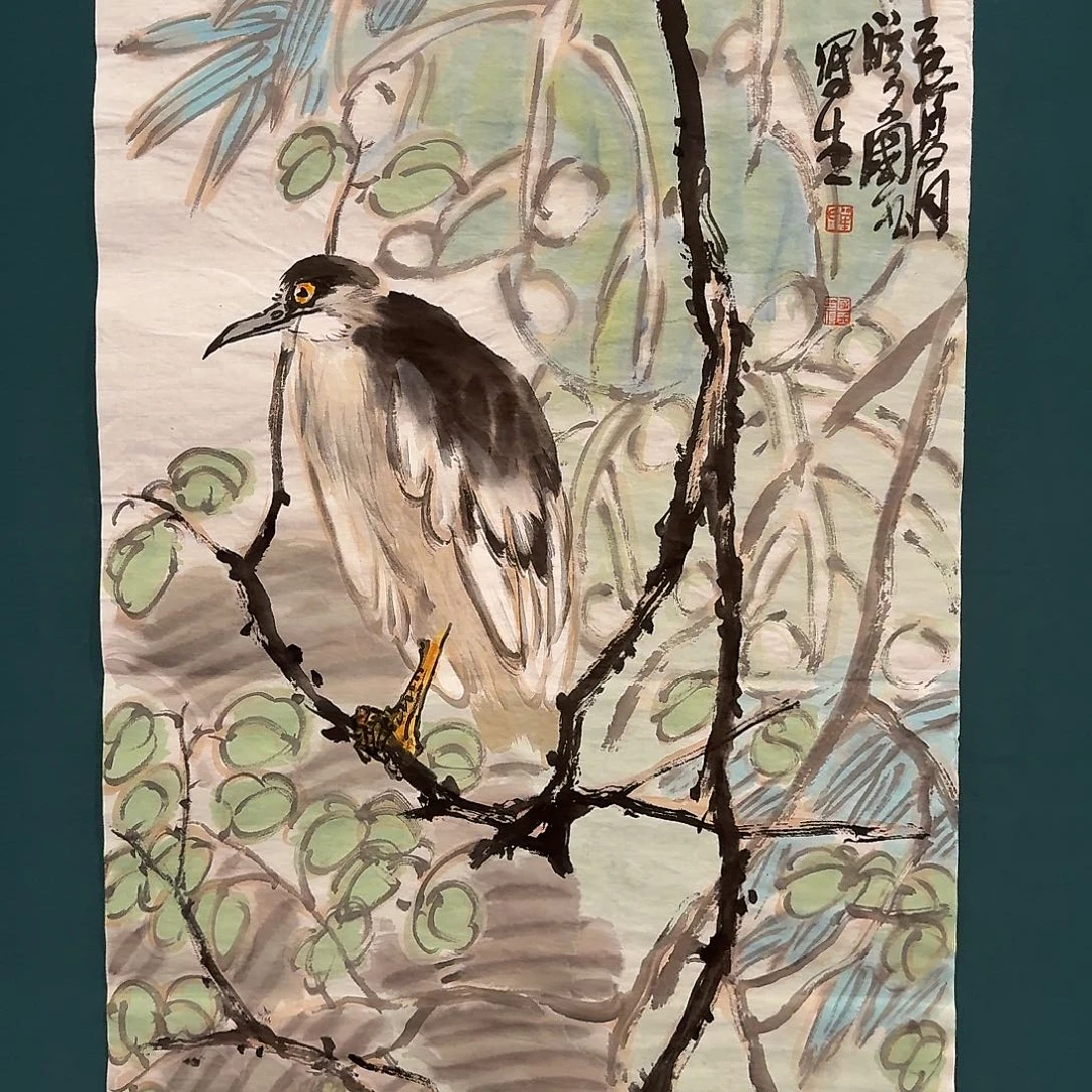 国画单老师作品画作