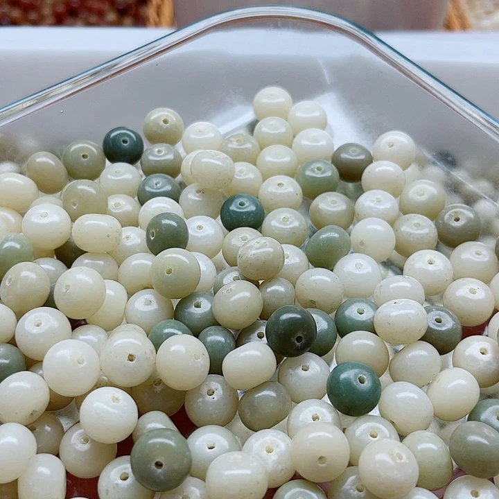 白玉菩提手串11樱花苹果120颗