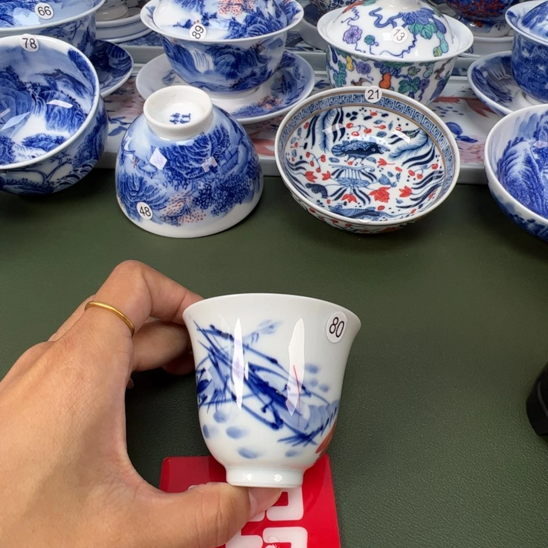 景德镇纯手工纯手绘茶具木木80