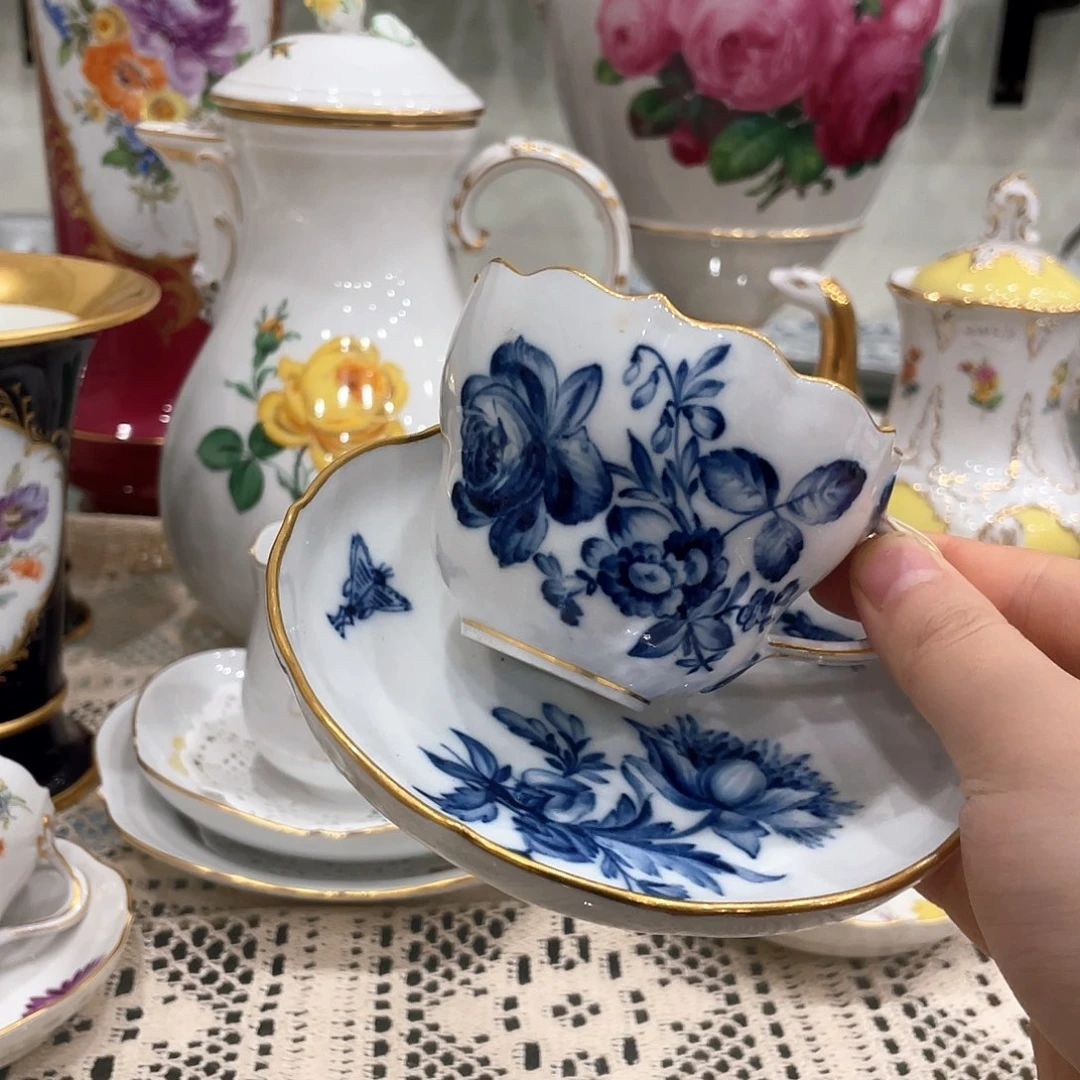 摆件中古一等青花